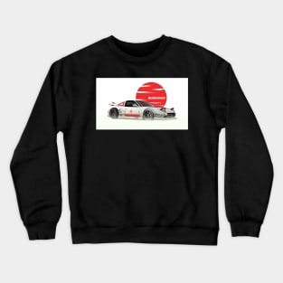 Nissan 180sx -- Digital concept design Art print by ASAKDESIGNS. Crewneck Sweatshirt